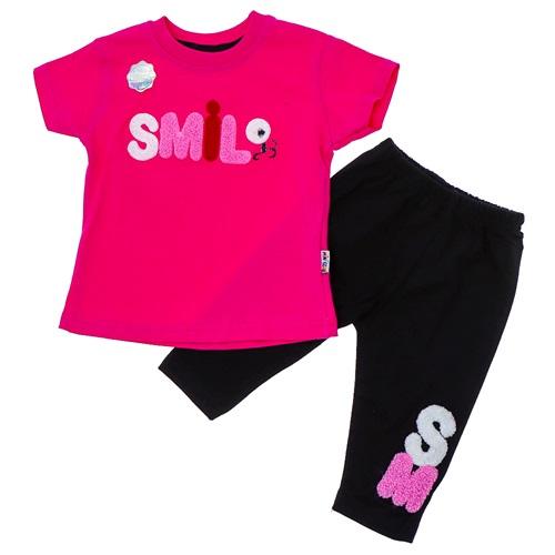 Mini Club 277 Kız Bebe Penye Süzine Smil Nakışlı Takım 6-24 Ay