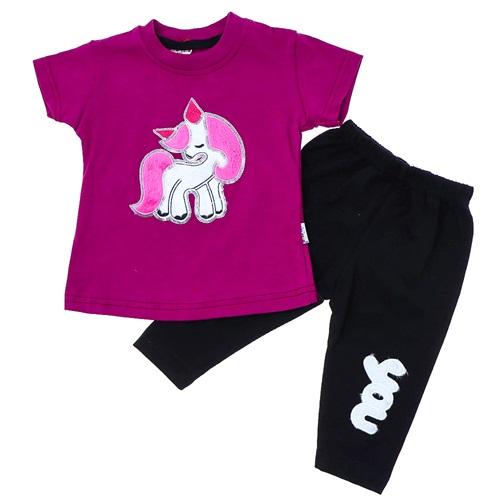 Mini Club Kız Bebe Penye Pullu Unicorn Nakışlı Takım 6-24 Ay
