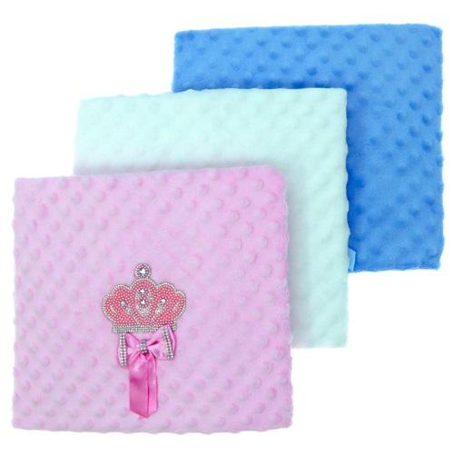 Ahmet Can Btn 901 Bebe Taç Nakışlı Taşlı Nohut Battaniye 0-1 Yaş