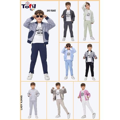 Tofil 2006 Erkek Çocuk Jakarlı Körüklü Cepli Lü Takım 3-6 Yaş