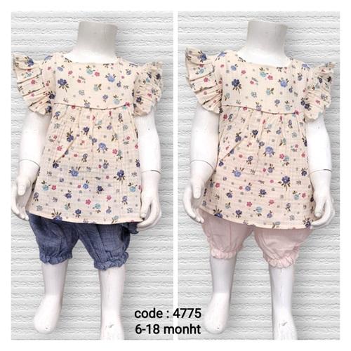 Lupita 4775 Kız Baskılı Müslim Kumaş 2 Li Takım 6-18 Ay