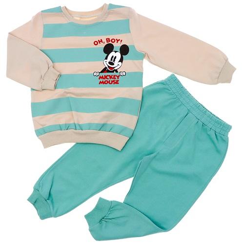 Lupita 5671 Erkek Çocuk Çizgili Mıcky Baskılı 2 Li Takım 3-6 Yaş