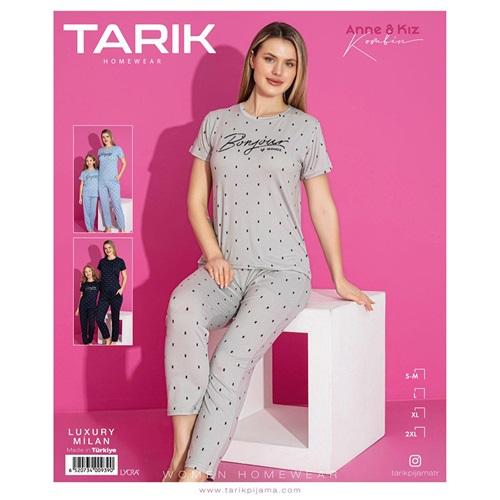 Tarık 2942 Kız Çocuk Luxury Milan Desenli Pijama Takımı 5-8 Yaş