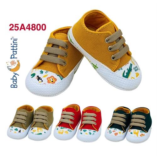 Baby Pattini 24A4800 Erkek Bebe Safari Converse İlk Adım Ayakkabı 6-12 Ay (12 Li)
