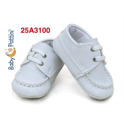 Baby Pattini 24A3000 Erkek Bebe Klasik Deri Saraçlı İlk Adım Ayakkabı 6-12 Ay (12 Li)