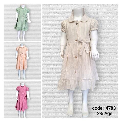 Lupita 4783 Kız Çocuk Bebe Yakalı Elbise 2-5 Yaş