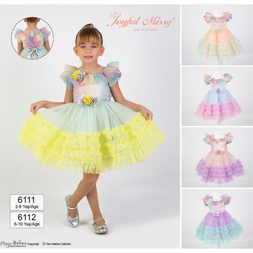Joyful 6111 Kız Çocuk Abiye 2-6 Yaş