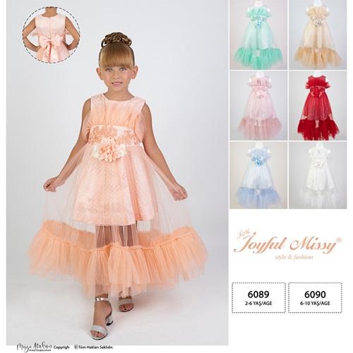Joyful 6089 Kız Çocuk Abiye 2-6 Yaş