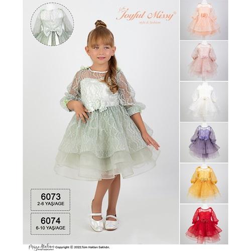 Joyful 6073 Kız Çocuk Abiye 2-6 Yaş