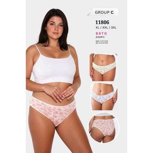 Berrak 11806 Bayan Penye Desenli Bato Külot XL-3XL