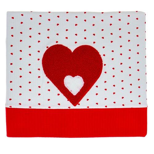 Ahmet Can Btn 910 Bebe Penye Süzine Kalp Nakışlı Battaniye 0-1 Yaş