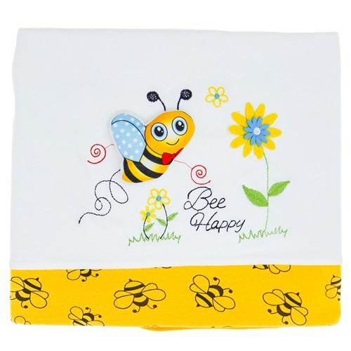 Ahmet Can Btn 910 Bebe Penye Mobil Sevimli Arı Nakışlı Battaniye 0-1 Yaş