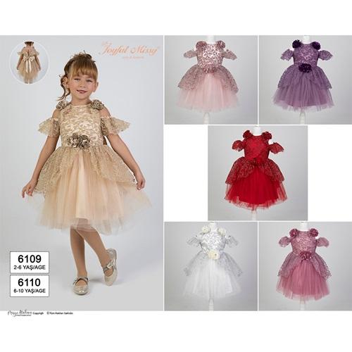 Joyful 6109 Kız Çocuk Abiye 2-6 Yaş