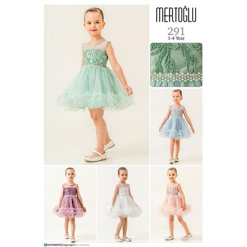 Mertoğlu 291 Kız Çocuk Mini Dantelli Abiye 1-4 Yaş