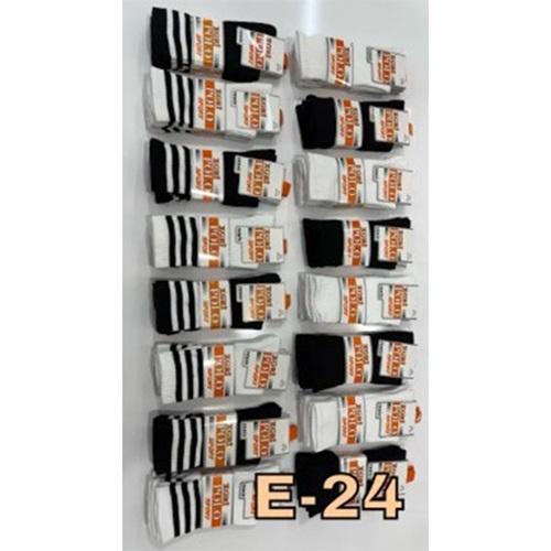 XGri Polo E-24 Unisex Penye Likralı Yıkamalı Sport Tenis Çorap