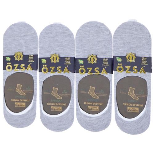Özsa 2110 Erkek Bambu Dikişsiz Likralı Silikonlu Babet Çorap