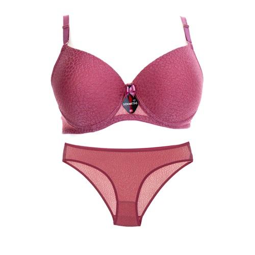 Dö Perla 1100T Bayan Dolgulu Taş Desen Sütyen Takım 85-90