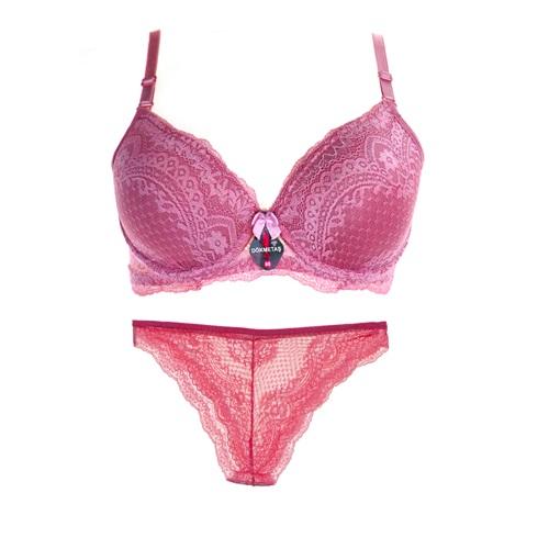 Dö Perla 11001 Bayan Dolgusuz Balenli Dantelli Sütyen Takım 80-95