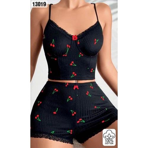 Lily Bianca 13019 Bayan Fantazi Şortlu Takım Gecelik