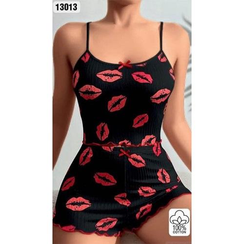 Lily Bianca 13013 Bayan Fantazi Şortlu Takım Gecelik