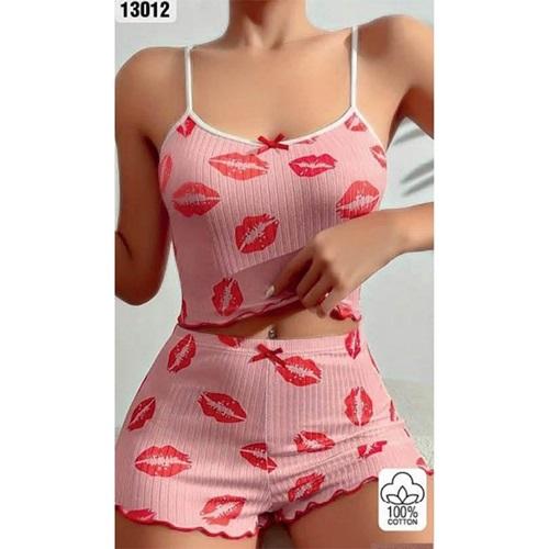 Lily Bianca 13012 Bayan Fantazi Şortlu Takım Gecelik