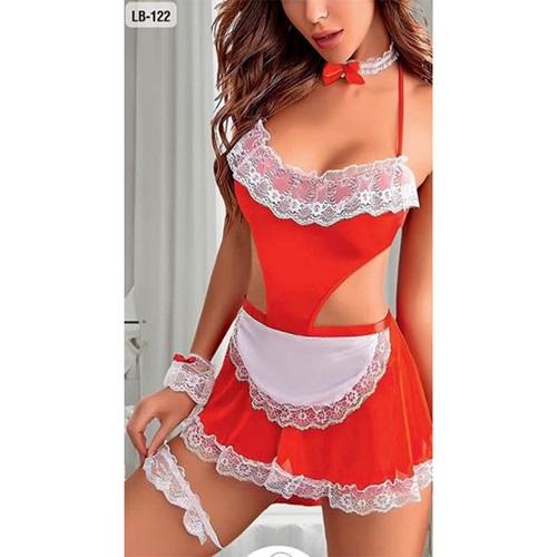 Lily Bianca 122 Bayan Dantelli Jartiyerli Fantazi Gecelik