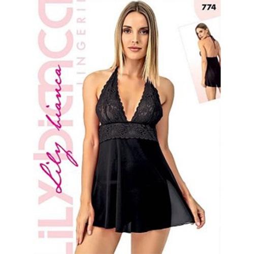 Lily Bicnca 774 Bayan Dantelli Jartiyerli Fantazi Kısa Gecelik