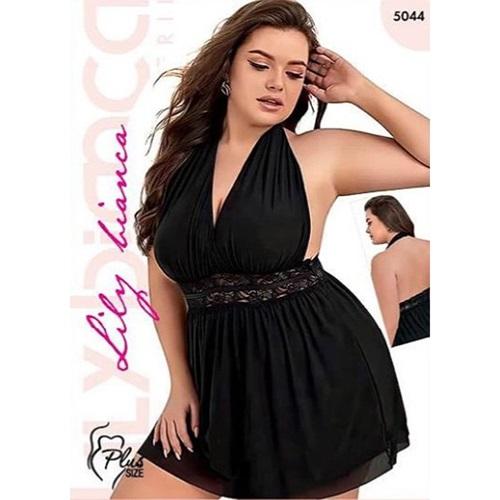 Lily Bicnca 5044 Bayan Dantelli Jartiyerli Fantazi Kısa Gecelik