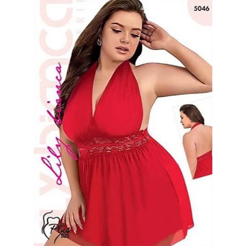 Lily Bicnca 5046 Bayan Dantelli Jartiyerli Fantazi Kısa Gecelik