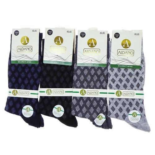 Aldano 2708 Erkek Dikişsiz Cotton Likralı Soket Çorap