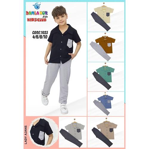 Damlanur Erkek Çocuk Gömlek Pantolon Takım 4-10 Yaş