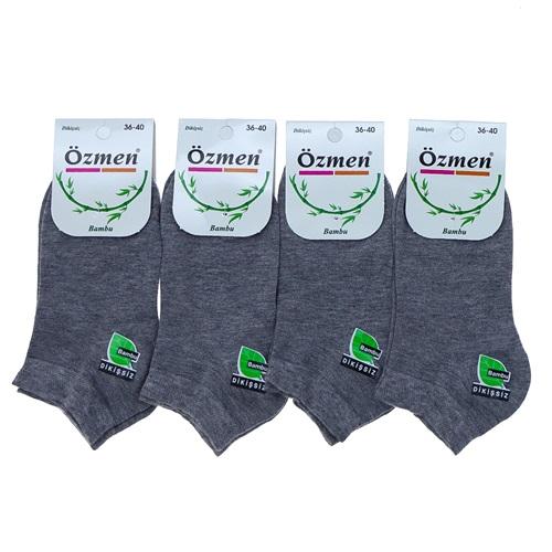 Özmen 3515 Bayan Bambu Dikişsiz Patik Çorap