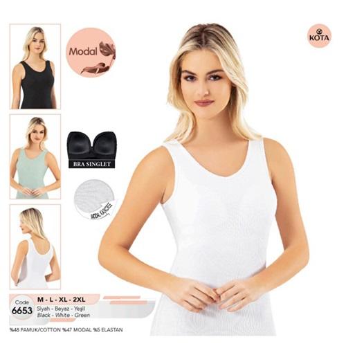 Kota 6653 Bayan Modal Geniş Askılı Kaşkorse Pedli Atlet