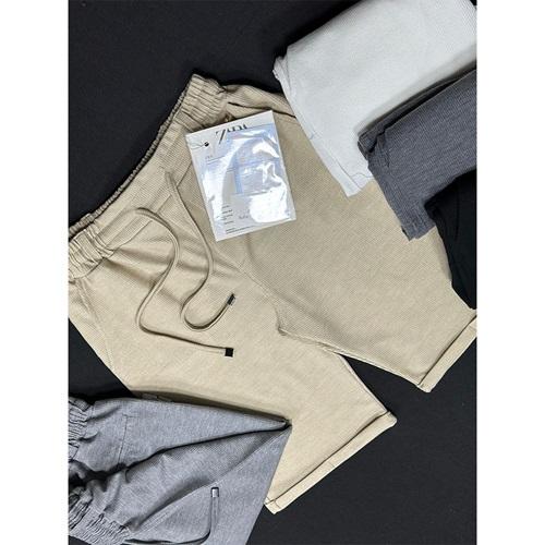 Lufian 2023 Erkek Yan Cepli Yarım Lastikli Kemer Duble Paça Kapri S-2XL