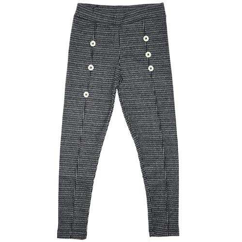 117 Jakarlı Düğmeli Kız Çocuk Tayt 5-8 Yaş