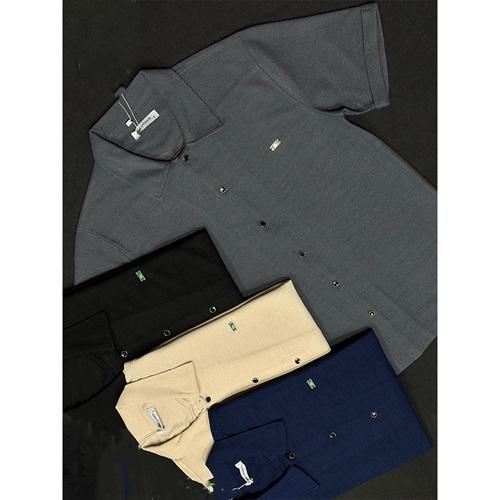 Lufian 1201 Erkek Zincir Desen Yakalı Arka Robalı Kollar Double Gömlek S-2XL