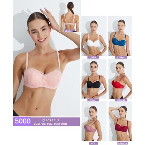 DP De Pier 5000 Bayan Lotus ful Dantelli Dolgusuz Sütyen 80-95
