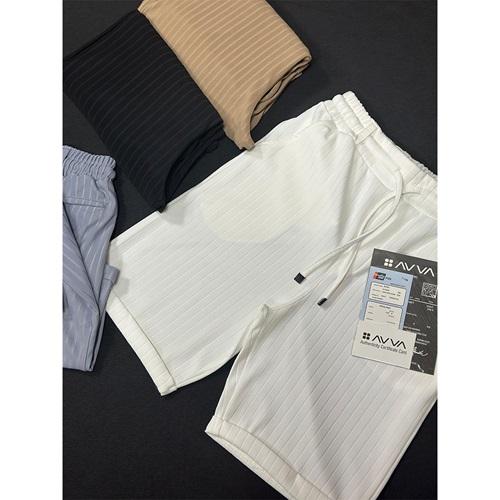 Blr Avva 3041 Erkek Anka Yan Cepli Yarım Lastikli Kemer Double Paça Kapri S-2XL