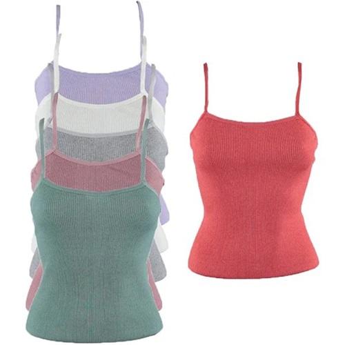 Gümüş 7012 Bayan Modal Likralı Derby İp Askı Atlet (6 Lı)