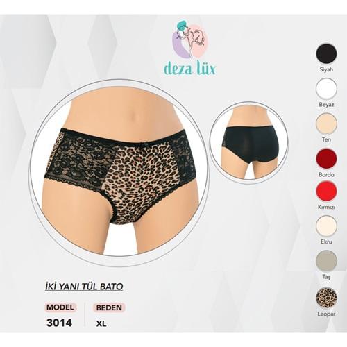 Deza 3014 Bayan Penye İki Yanı Tül Bato Külot XL