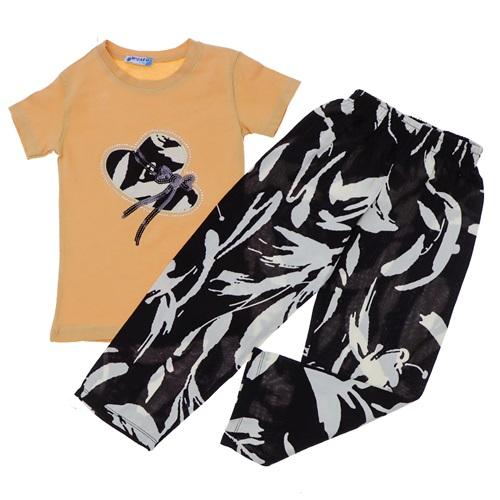 Damlanur Kız Çocuk Viskon Pullu Şapka Nakışlı Takım 4-10 Yaş