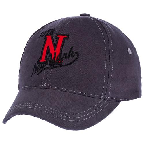 Kitti P-Y25380-03 Erkek Çocuk New York Nakışlı Kep Şapka 9-15 Yaş