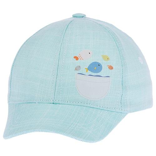 Kitti P-Y25150-07 Erkek Çocuk Balık Ablikeli Kep Şapka 1-3 Yaş