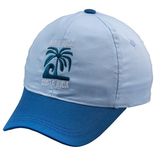 Kitti P-Y25250-07 Erkek Çocuk 2 Renkli Palmiye Nakışlı Kep Şapka 4-8 Yaş