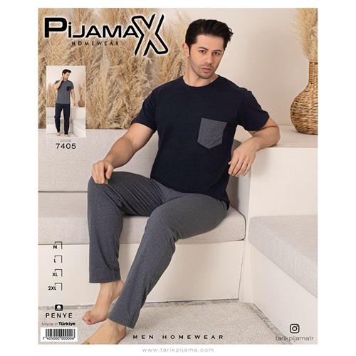Tarık 7405 Erkek Penye Kısa Kol Pijama Takımı M-2XL