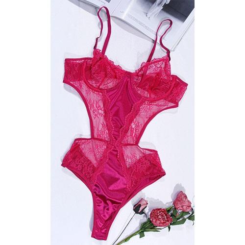 Love Secret 2453 Bayan Saten Dantelli Body Suit 75-90