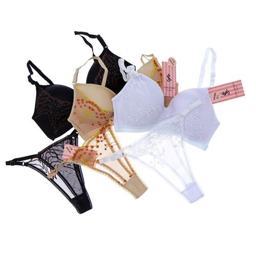 Love Secret Bayan Dantelli Dolgusuz Lotus C Cup Sütyen Takım 80-100 (7 Li)