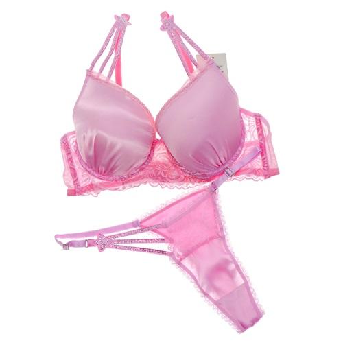 Love Secret Bayan Saten Balenli Yarı Dolgulu 3 Yıldız Taşlı Sütyen Takım 75-90