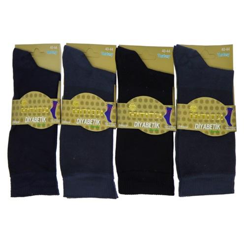 Hititli Gold 8857 Erkek Bambu Likralı Dikişsiz Diyabetik Çorap