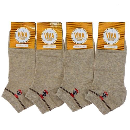 Viva 2485 Erkek Likralı Desenli Mevsimlik Patik Çorap